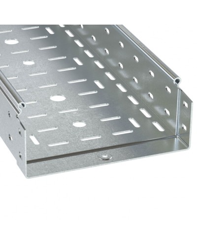 Лоток перфорированный 100х80 L3000 толщ.1,0 мм, горячеоцинкованный DKC (3530210HDZ) в Балашихе Кабельные лотки Pintop.ru
