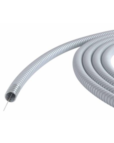 Металлорукав DN 15мм в ПВХ изоляции, Dвн 15,5 мм, Dнар 19,5, с протяжкой, 100 м, цвет серый DKC 6071R-015100P в Балашихе Металлорукав Pintop.ru