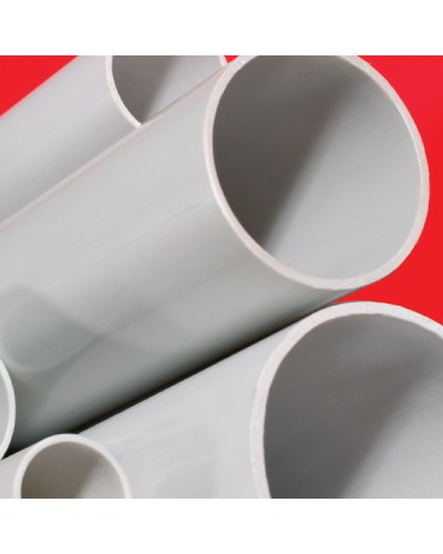 Труба ПВХ жёсткая атмосферостойкая д.25мм, лёгкая, 3м, цвет серый DKC 63925UF в Балашихе Гладкая труба Pintop.ru