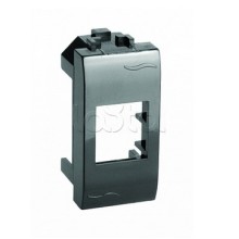 Адаптер для информационных разъемов Keystone, черный, 1мод. DKC (77607N)