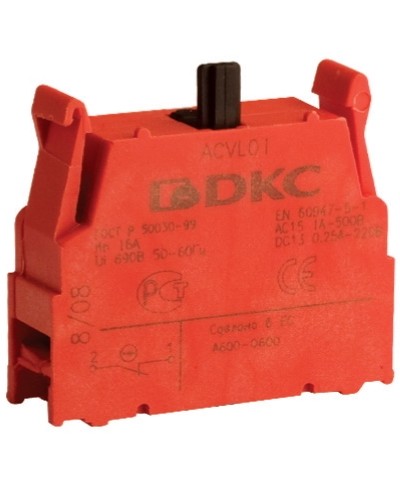 Блок контактный с клеммными зажимами (нормально-замкнутый) DKC ACVL01 в Балашихе Клеммные колодки Pintop.ru