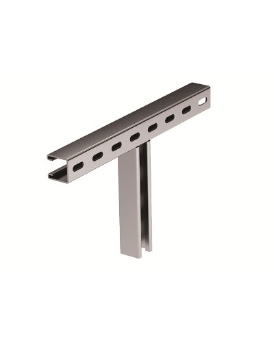 Крепление Т-образное к вертикальной двутавровой балке 200 мм горячеоцинковнное DKC BMH3020HDZ в Балашихе Аксессуары для кабель-канала Pintop.ru