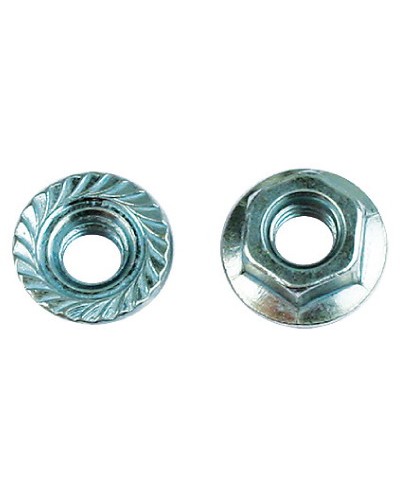 Гайка с насечкой, препятствующей откручиванию М6 нержавеющая сталь DKC CM100600INOX в Балашихе Крепеж Pintop.ru