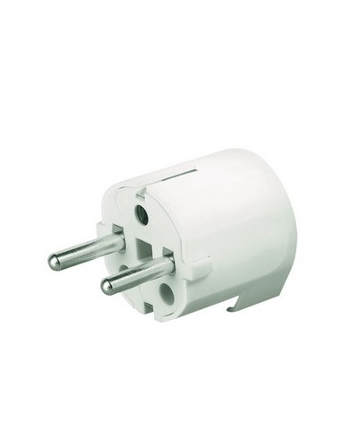 Вилка кабельная, бытовая с боковым вводом кабеля. Черная. IP20 16А 2P+E 230В DKC DIS13083N в Балашихе Аксессуары для стоек и шкафов Pintop.ru