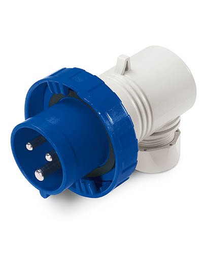 Вилка кабельная угловая IP67 16А 2P+E 230В DKC DIS2261633 в Балашихе Аксессуары для стоек и шкафов Pintop.ru