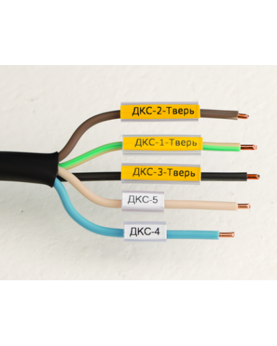 Маркировка для провода, гибкая, для трубочек. 4х30мм. Белая DKC NUTFL30 в Балашихе Крепежные изделия Pintop.ru