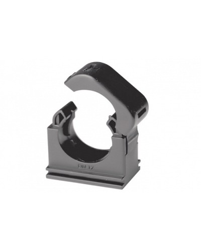 Держатель с крышкой DN 17 мм, полиамид, цвет чёрный (PASW17N) в Балашихе Держатели, клипсы, скобы Pintop.ru