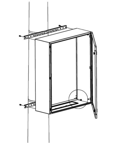 Комплект крепления шкафов DKC R5FB500 в Балашихе Полки для шкафов и стоек Pintop.ru