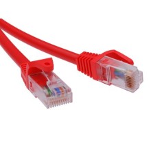 Патч-корд неэкранированный CAT6 U/UTP 4х2, LSZH, красный, 5м DKC RN6UU4550RD