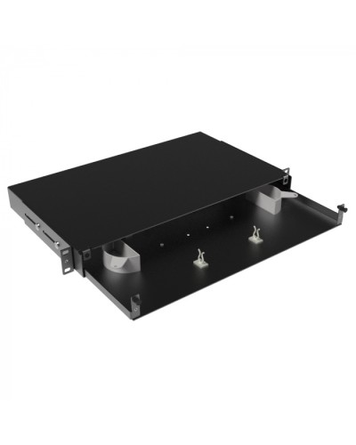 Оптическая полка выдвижная, без лицевой панели, неукомплектованная, 1U,черная DKC RNFPE1U24 в Балашихе Кроссы оптические Pintop.ru