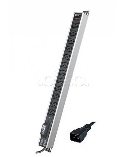 Блок распределения питания вертикальный для 19 шкафов DKC R5V12CBOPCDC19 в Балашихе Блоки розеток Pintop.ru