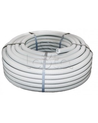 Труба гофр.ПВХ тяжелая с протяжкой d20 мм (100 м) серая EKF-Plast (tg-z-20-t) в Балашихе Труба гофрированная Pintop.ru