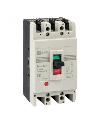 Выключатель автоматический ВА-99М 63/32А 4P 5In 25кА EKF PROxima (mccb99-4P5In63-32m) в Балашихе Электротехническое оборудование Pintop.ru
