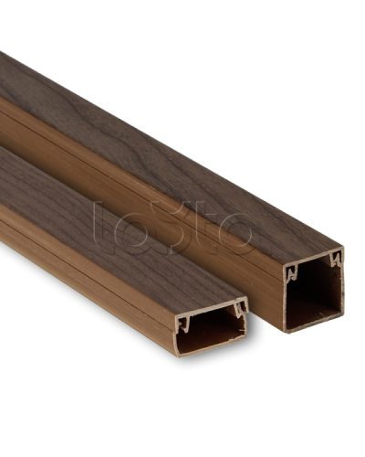 Канал кабельный (40х25) (24 м) темное дерево EKF-Plast (kk-40-25d) в Балашихе Кабель-канал Pintop.ru