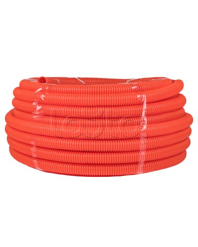 Труба гофр. ПНД с протяжкой d32 мм (50 м) оранжевая EKF-Plast (tpnd-32-o) в Балашихе Труба гофрированная Pintop.ru