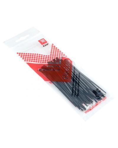 Хомут P6.6 стандартный (ч), 2.5x100 (50шт) FlexLock PROxima EKF (plc-fl-ctsb-2.5x100-r) в Балашихе Стяжки-хомуты Pintop.ru