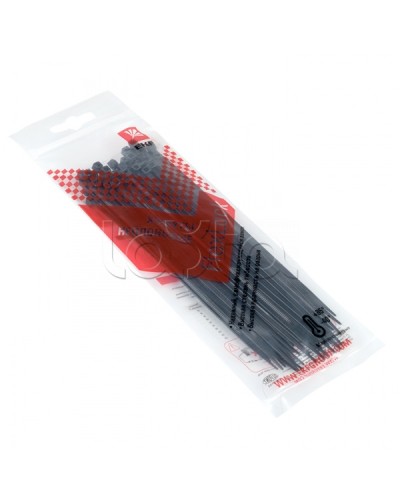 Хомут P6.6 стандартный (ч), 2.5x150 (50шт) FlexLock PROxima EKF (plc-fl-ctsb-2.5x150-r) в Балашихе Стяжки-хомуты Pintop.ru