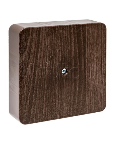 Коробка разветвительная KMP-030-032 (100х100х28) тёмное дерево EKF PROxima (plc-kmr-030-032-t) в Балашихе Распределительные коробки Pintop.ru