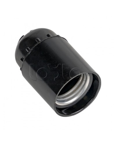 Патрон карболитовый подвесной Е27 черн. без наклейки EKF PROxima (LHC-E27-s) в Балашихе Источники света(Лампы) Pintop.ru