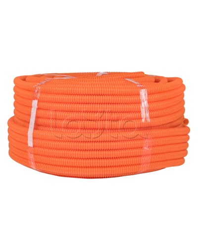 Труба гофр. ПНД тяжелая с протяжкой d20 мм (100 м) оранжевая EKF-Plast (tpnd-20-to) в Балашихе Труба гофрированная Pintop.ru