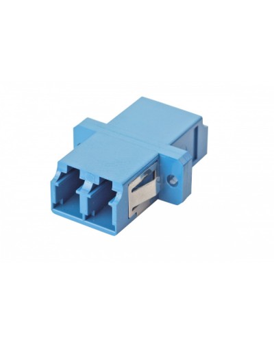 Оптический адаптер OS2, дуплекс LC, с фланцами, синий Eurolan (36A-S2-2L-02BU) в Балашихе Проходные адаптеры и розетки оптические Pintop.ru