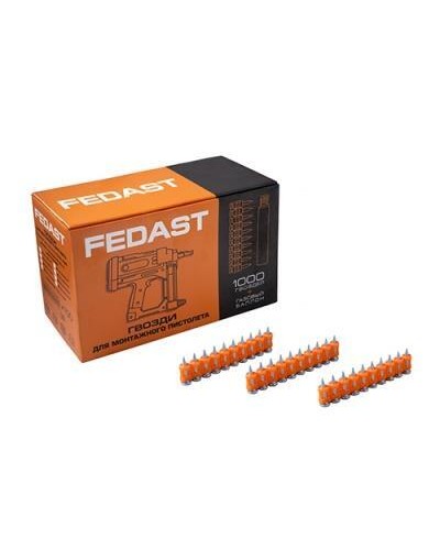Гвозди 3,0*22 мм для монтажного пистолета с кованым наконечником (1000 шт/уп) FEDAST fd3022mgbp в Балашихе Крепеж: Дюбели, шурупы, саморезы Pintop.ru