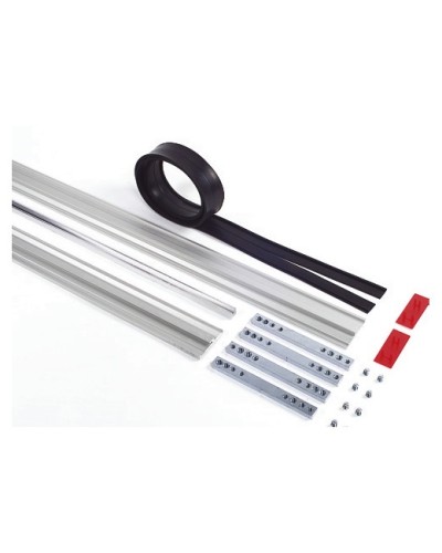 Пара торцевых заглушек для декорирования зажимных профилей на цельностеклянных полотнах Faac 105405 в Балашихе Запчасти для шлагбаумов и автоматики Pintop.ru