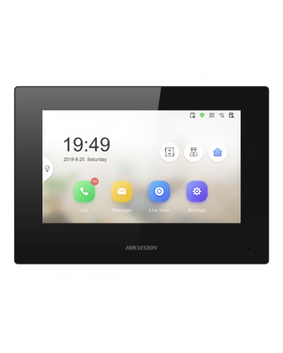 IP видеодомофон сенсорный Hikvision DS-KH6320-LE1(B) в Балашихе Абонентские IP устройства Pintop.ru