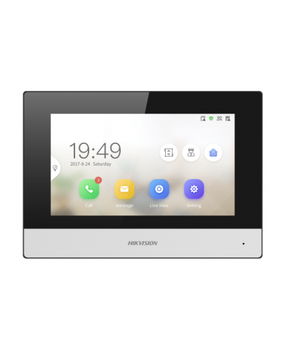 IP видеодомофон сенсорный с Wi-Fi Hikvision DS-KH6320-WTDE1 в Балашихе Абонентские IP устройства Pintop.ru