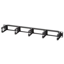 Организатор кабельный с пластиковыми кольцами, 19" Hyperline CM-1U-PL