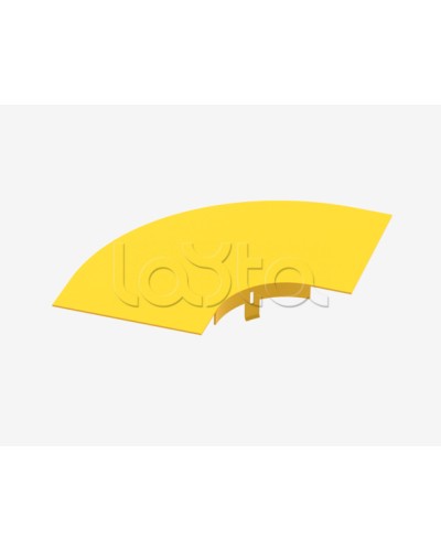 Крышка на горизонтальный изгиб на 90° Hyperline FBTR-120-ELB90CVR в Балашихе Аксессуары для лотков Pintop.ru