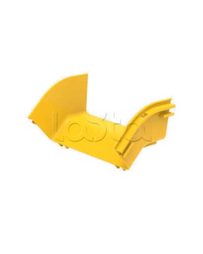 Угол 45° внешний (вниз) для оптического лотка Hyperline FBTR-240-ERS45 в Балашихе Аксессуары для лотков Pintop.ru