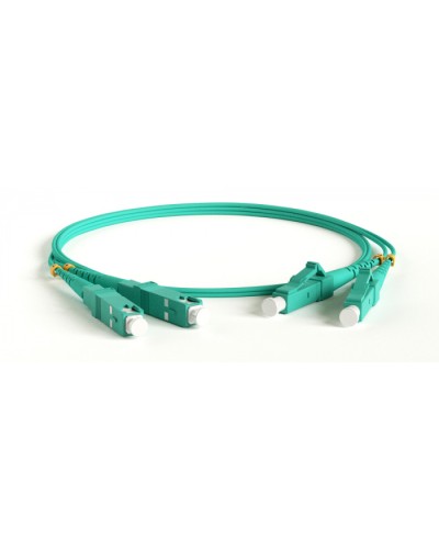 Патч-корд волоконно-оптический Hyperline FC-D2-503-FC/PR-SC/PR-H-30M-LSZH-AQ в Балашихе Патч-корды оптические Pintop.ru