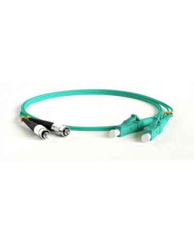 Патч-корд волоконно-оптический Hyperline FC-D2-503-FC/PR-SC/PR-H-50M-LSZH-AQ в Балашихе Патч-корды оптические Pintop.ru