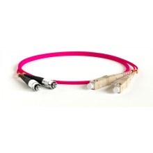 Патч-корд волоконно-оптический Hyperline FC-D2-504-FC/PR-LC/PR-H-1M-LSZH-MG