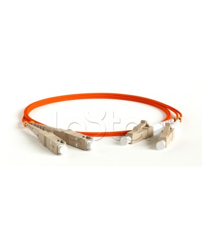 Патч-корд волоконно-оптический многомодовый MM 50/125, LC-SC, duplex, LSZH, 1 м Hyperline FC-D2-50-LC/PR-SC/PR-H-1M-LSZH-OR в Балашихе Патч-корды оптические Pintop.ru