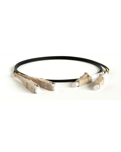 Патч-корд волоконно-оптический Hyperline FC-D2-50-SC/PR-SC/PR-H-25M-LSZH-BK в Балашихе Патч-корды оптические Pintop.ru