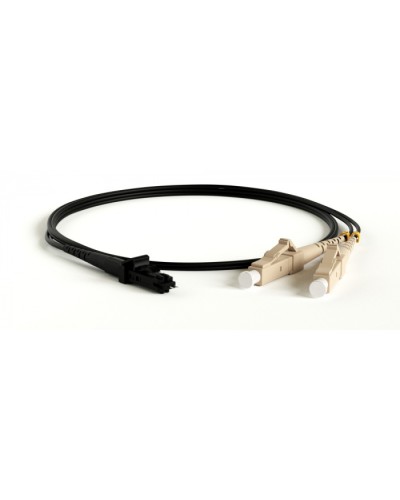 Патч-корд волоконно-оптический Hyperline FC-D2-62-FC/PR-LC/PR-H-5M-LSZH-BK в Балашихе Патч-корды оптические Pintop.ru