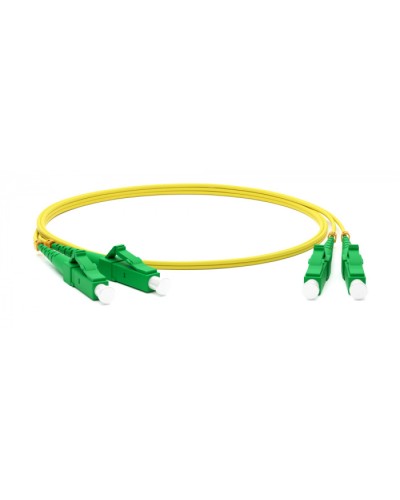 Патч-корд волоконно-оптический одномодовый SM 9/125 (OS2), LC/APC-LC/APC, duplex, LSZH, 5 м Hyperline FC-D2-9-LC/AR-LC/AR-H-5M-LSZH-YL в Балашихе Патч-корды оптические Pintop.ru
