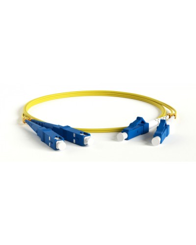 Патч-корд волоконно-оптический Hyperline FC-D2-9-SC/UR-SC/UR-H-10M-LSZH-BK в Балашихе Патч-корды оптические Pintop.ru