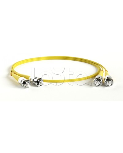 Патч-корд волоконно-оптический Hyperline FC-D2-9-ST/UR-ST/UR-H-1M-LSZH-YL в Балашихе Патч-корды оптические Pintop.ru