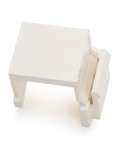 Вставка-заглушка формата Keystone Jack, белая Hyperline (KJ1-BL-WH) в Балашихе Патч-корды и пигтейлы Pintop.ru