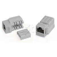 Вставка Keystone Jack RJ-45(8P8C), категория 6A, 110 IDC синяя Hyperline (KJNE-8P8C-C6A-90-BL)