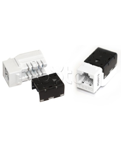 Вставка Keystone Jack RJ-45(8P8C), категория 6A, 110 IDC оранжевая Hyperline (KJNE-8P8C-C6A-90-OR) в Балашихе Модули Keystone Pintop.ru