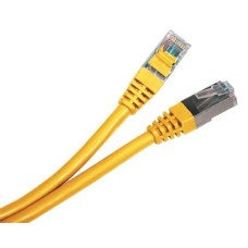 Патч-корд экранированный Hyperline PC-LPM-STP-RJ45-RJ45-C5e-0.5M-LSZH-YL
