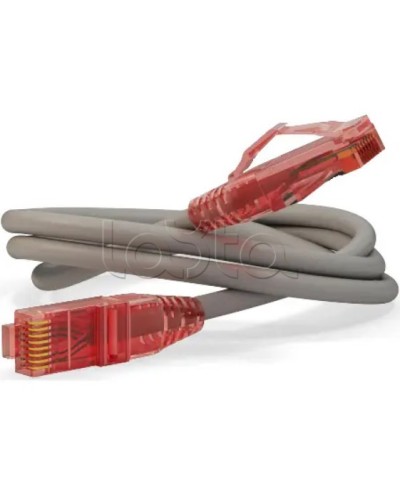 Патч-корд RJ45-RJ45, 4 пары, UTP, кат.5е, LSZH (0,3м) Hyperline PC-LPM-UTP-RJ45-RJ45-C5e-0,3M-LSZH-GY в Балашихе Патчкорды (медные) Pintop.ru
