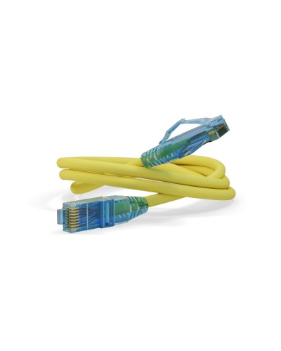 Патч-корд U/UTP Hyperline PC-LPM-UTP-RJ45-RJ45-C6-0.3M-LSZH-YL в Балашихе Патчкорды (медные) Pintop.ru
