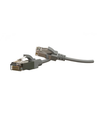 Патч-корд S/FTP Hyperline (PC-LPT-SFTP-RJ45-RJ45-C6-1.5M-LSZH-GY) в Балашихе Патчкорды (медные) Pintop.ru