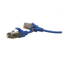 Патч-корд S/FTP Hyperline (PC-LPT-SFTP-RJ45-RJ45-C6-1M-LSZH-BL)