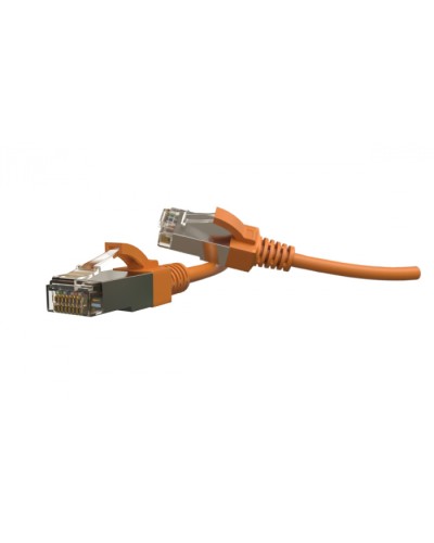 Патч-корд S/FTP Hyperline (PC-LPT-SFTP-RJ45-RJ45-C6-1M-LSZH-OR) в Балашихе Патчкорды (медные) Pintop.ru